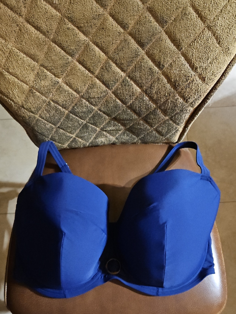 Classic Padded Bikini Top - Blue